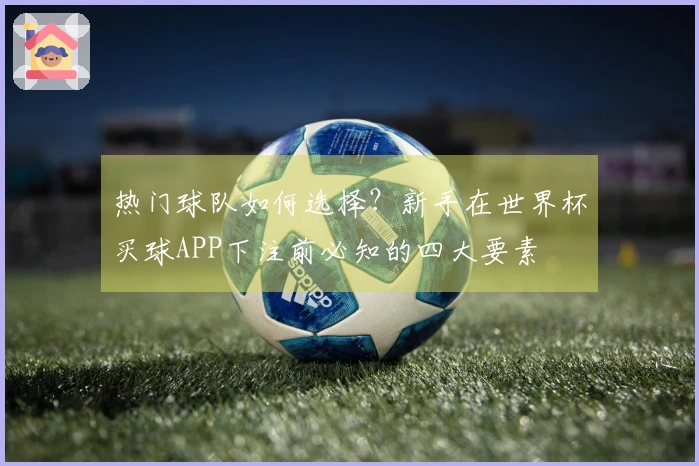 热门球队如何选择？新手在世界杯买球APP下注前必知的四大要素