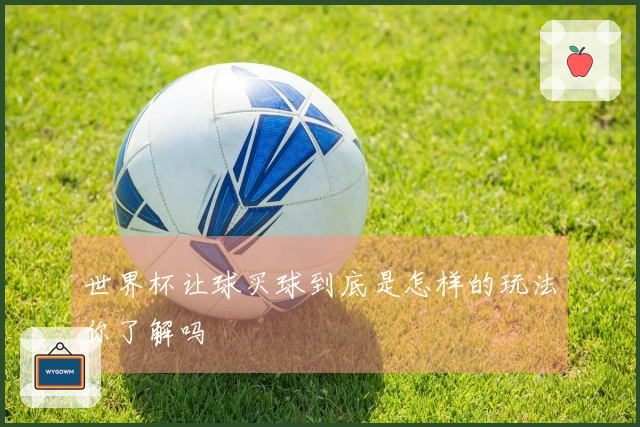 世界杯让球买球到底是怎样的玩法你了解吗