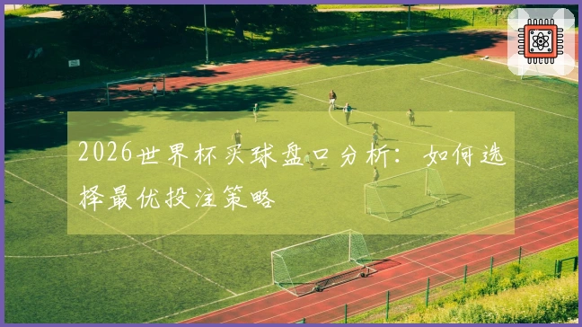 2026世界杯买球盘口分析：如何选择最优投注策略